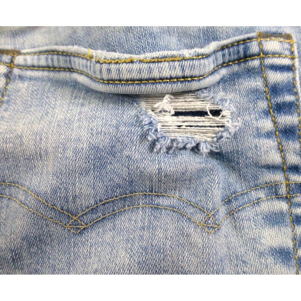 American Eagle x Young Money Mens Stacked Skinny Light Wash Distressed Jeans 36x - Picture 14 of 15